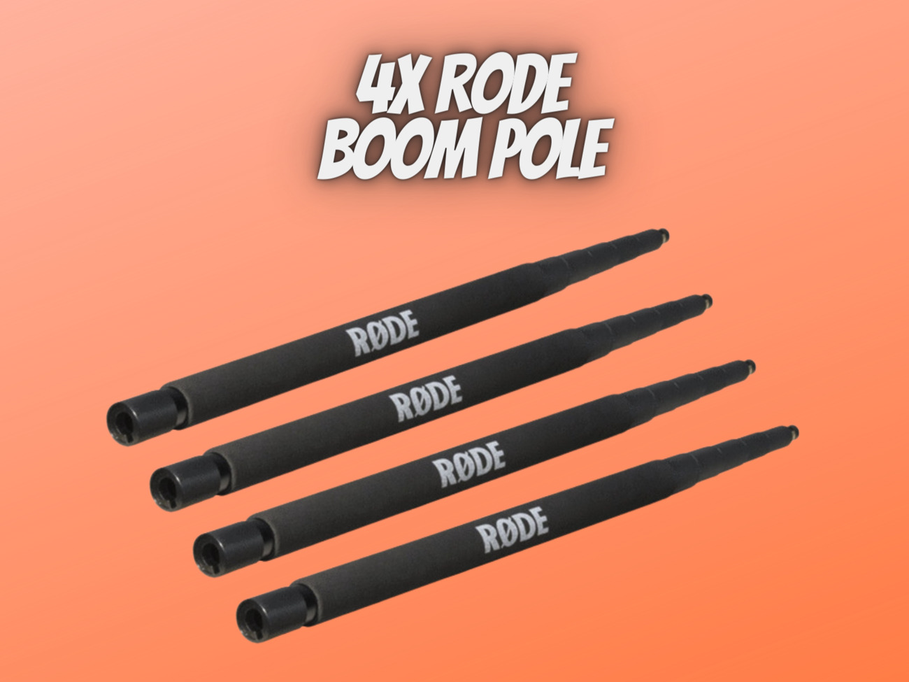 4x rode boom pole 3m