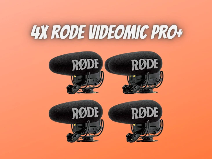 4x rode videomic pro+ pro plus microphones
