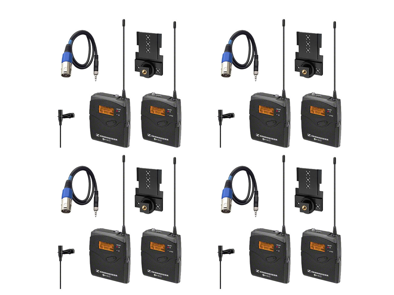 4x sennheiser ew 112p g3/g4 radio mic sets