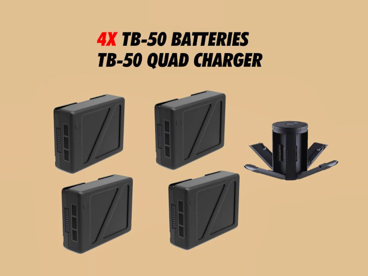 4x tb-50 batteries for dji inspire and ronin 2