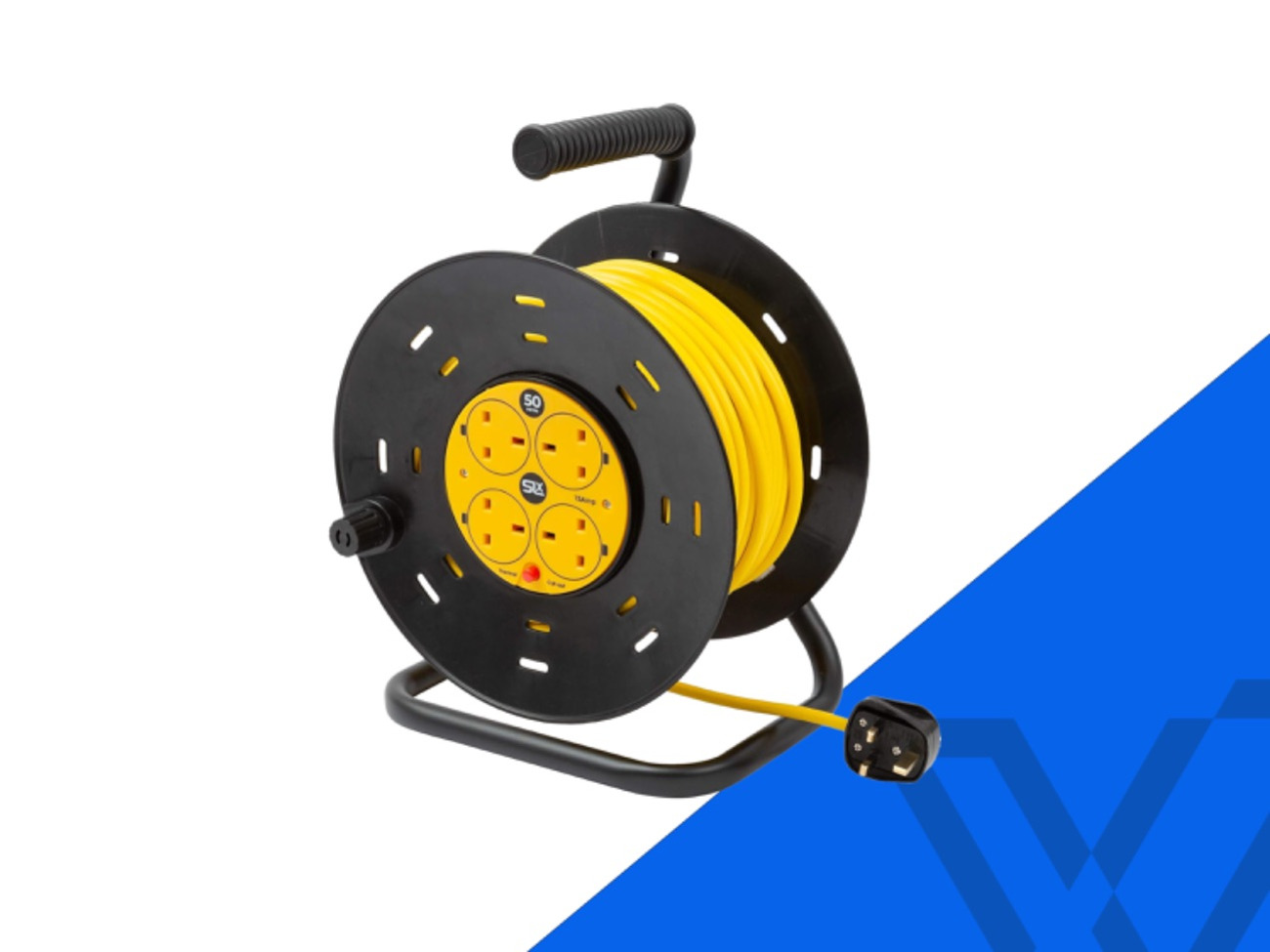 50m 4-gang 13amp extension lead