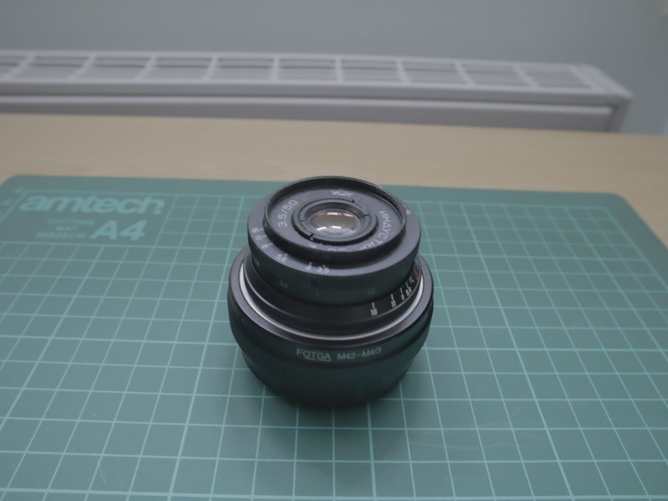 50mm f/3.5 vintage m42 lens