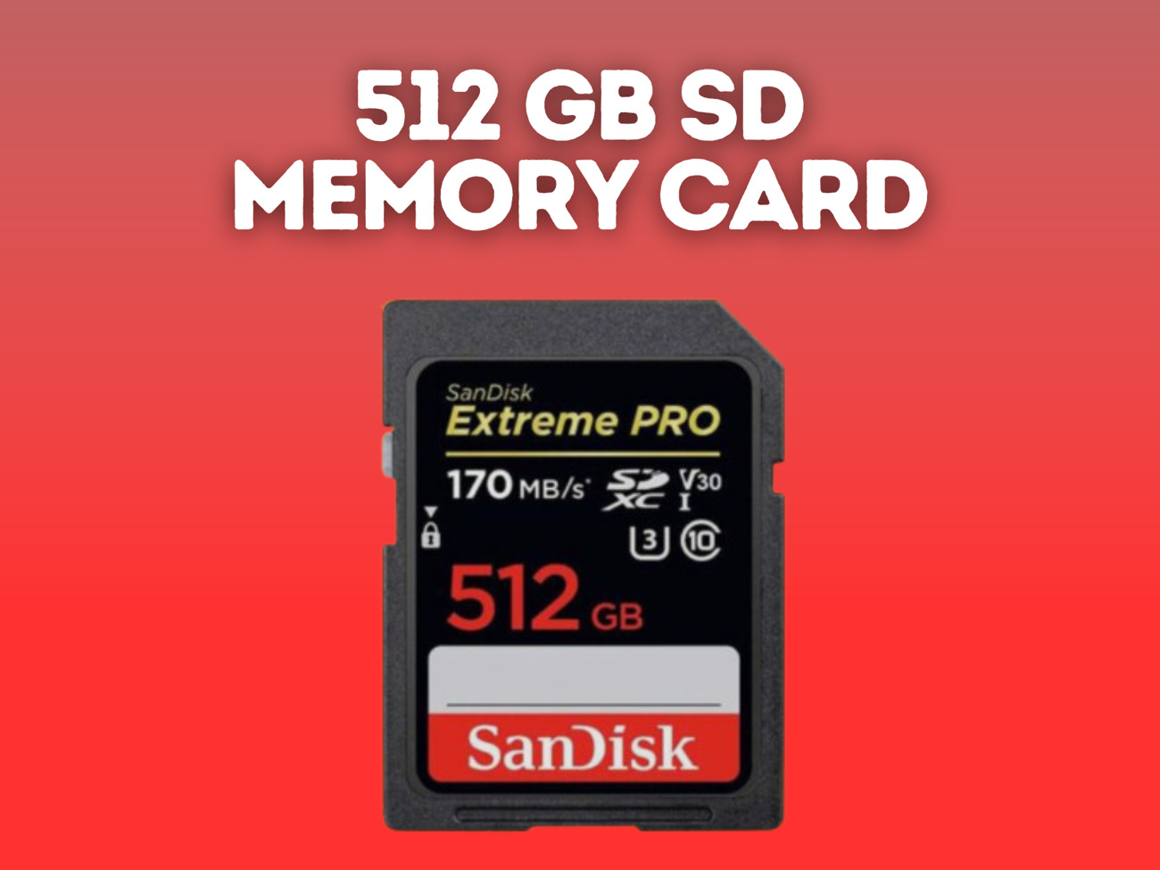512 gb sd card, 170 mbs
