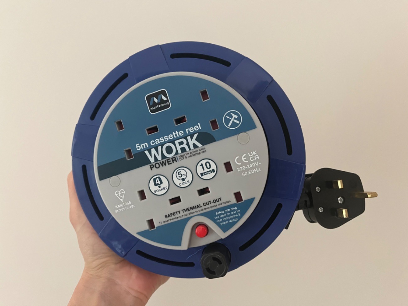 5m cassette reel extension cable (four sockets)