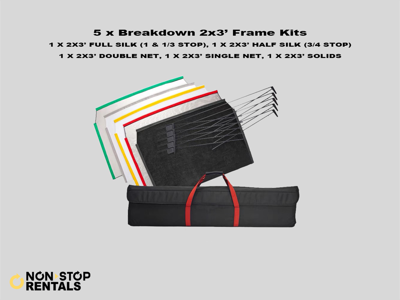 5x breakdown 2x3' frame kits