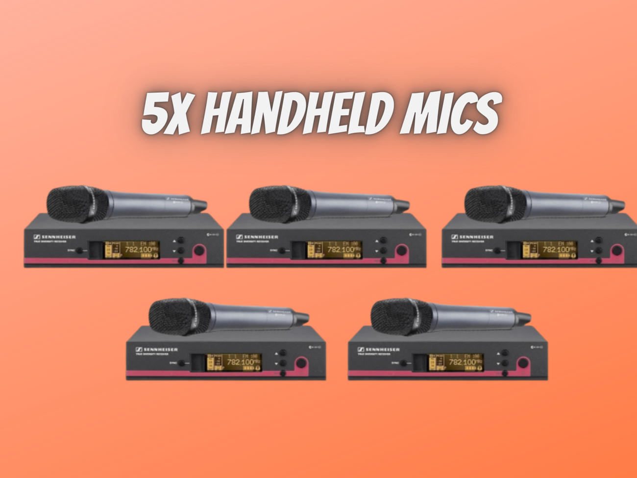 5x sennheiser g3 microphone 566-608 mhz wireless best