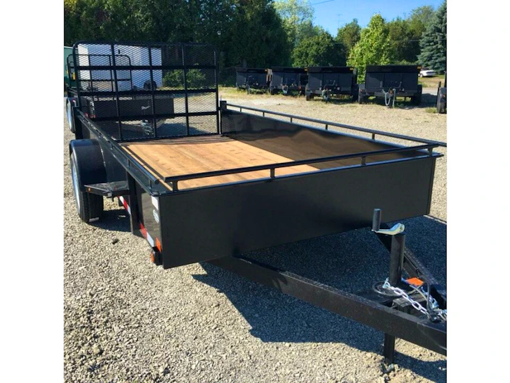 5x10 utility trailer standard tailgate or ramp option