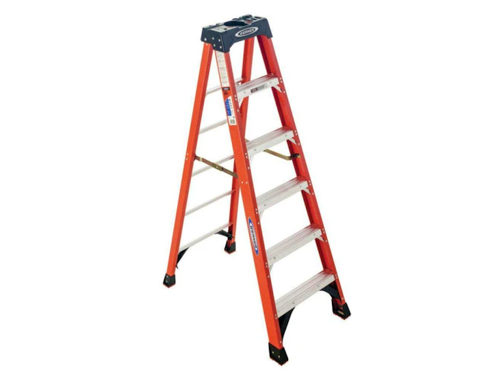 6 foot fiberglass folding ladder