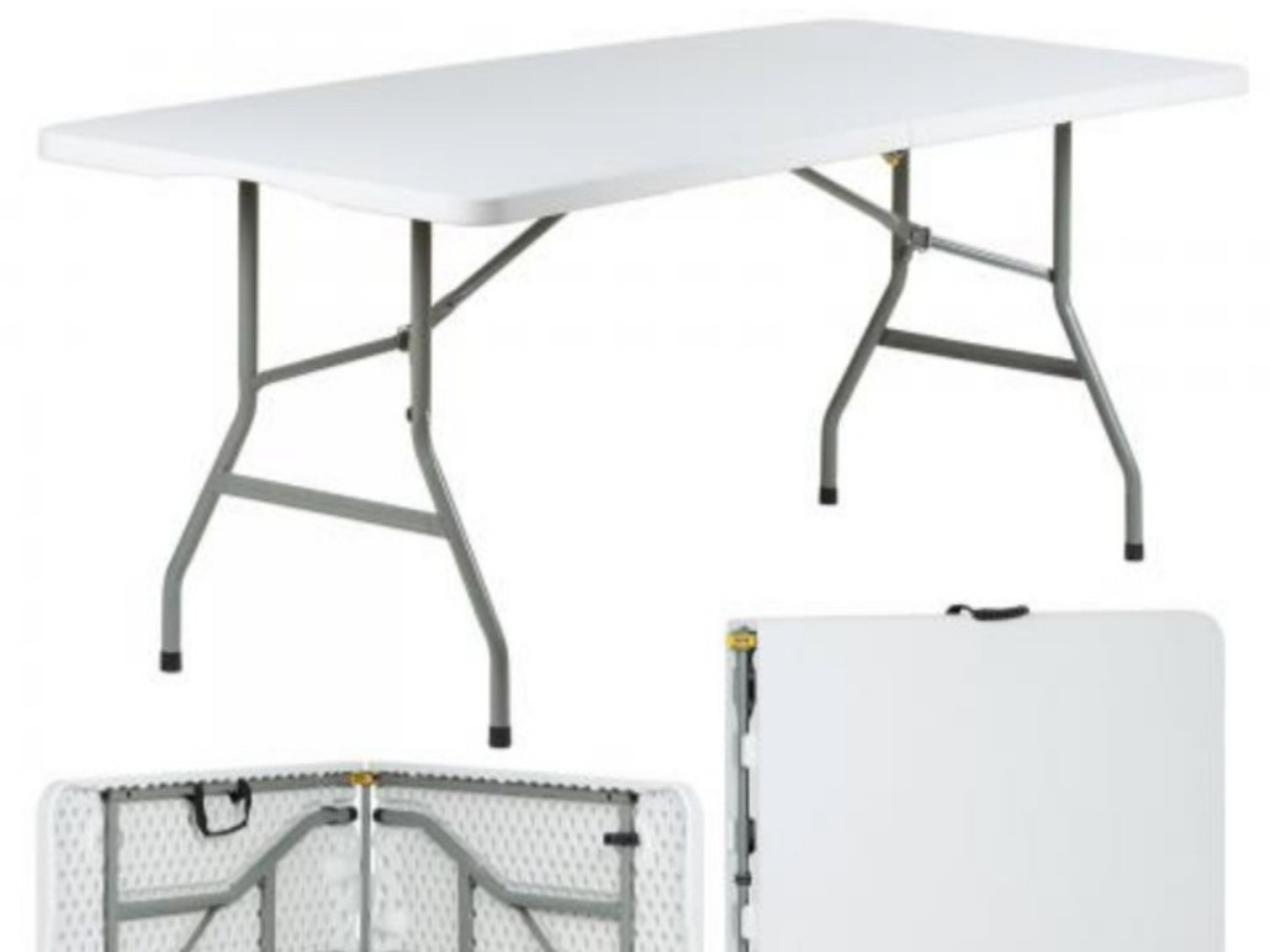 6ft long trestle folding tables set of 2 