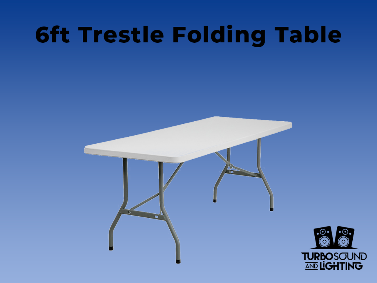 6ft trestle folding table - x5 available 