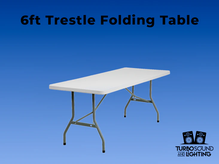 6ft trestle folding table - x5 available