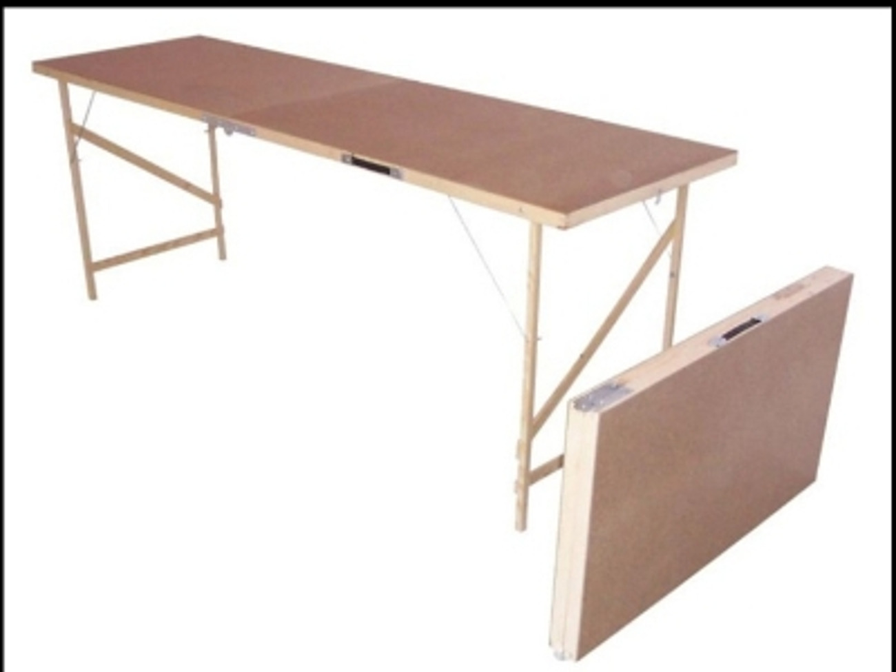 6ft wooden  folding  table