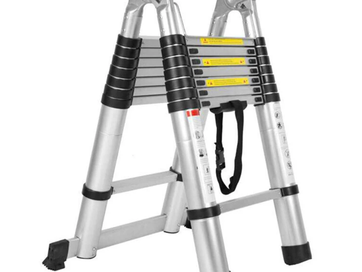 5m (2.5m+2.5m) telescopic a-frame stepladder ladder