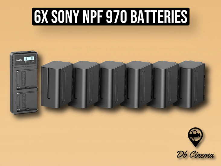 6x batteries sony np 970 extension pack