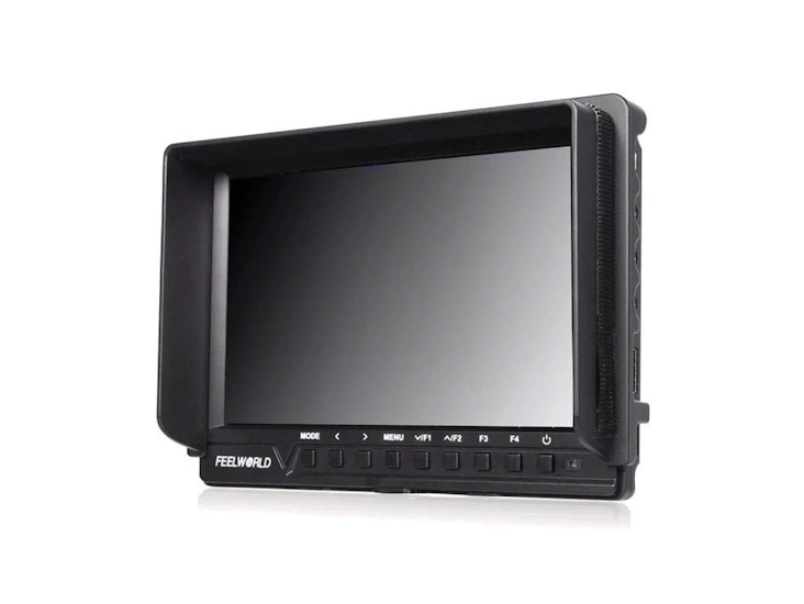 7' 4k full hd 1920โรณ1200 field monitor with batteries and charger