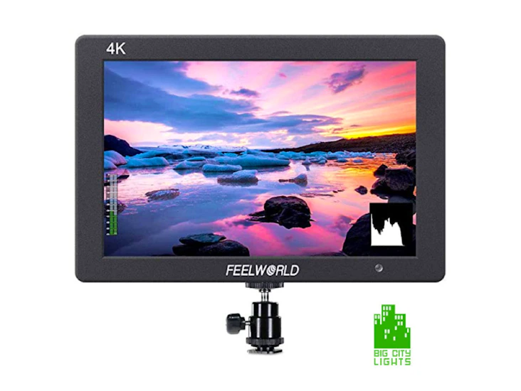 7" hd 4k field monitor with batteries and charger