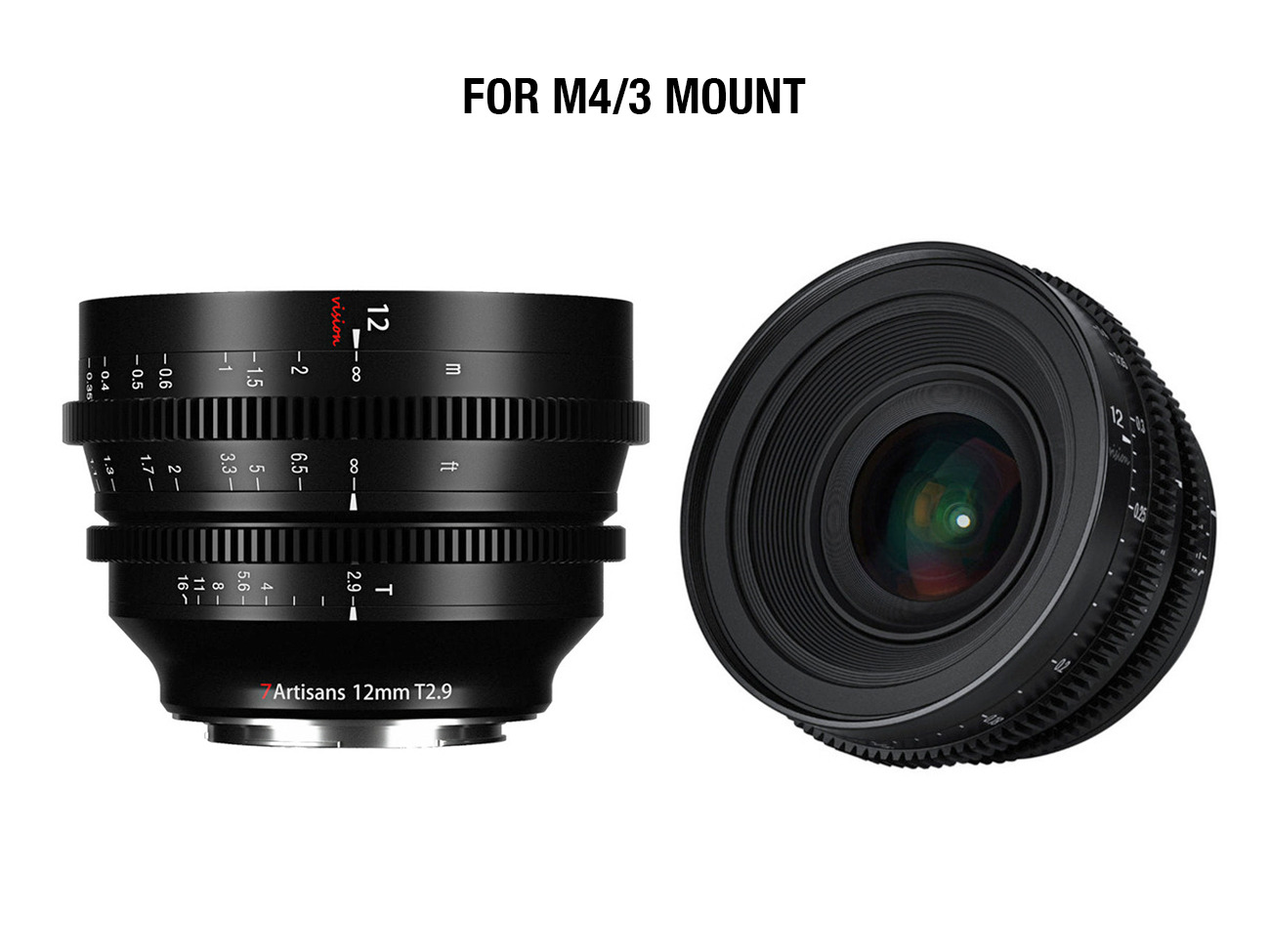 7artisans 12mm t2.9 cine lens (m43 mount)