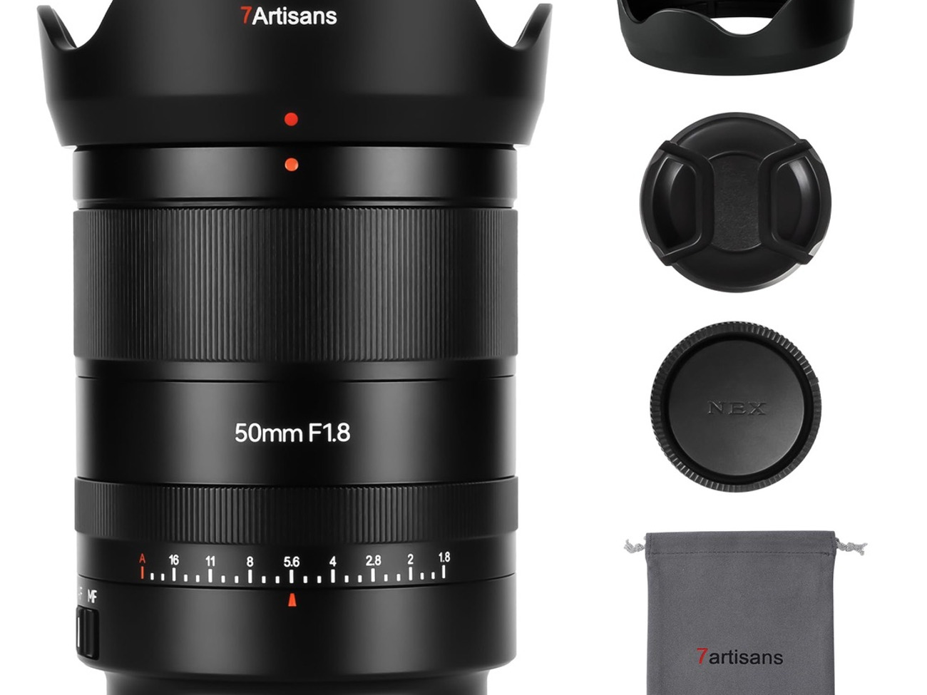 7artisans autofocus 50mm f1.8 full frame lens for e-mount