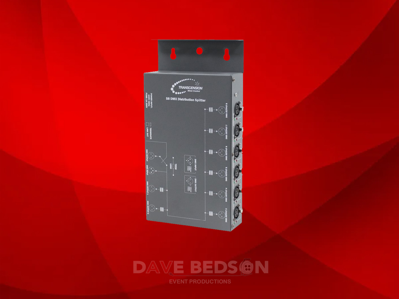8 way dmx splitter buffer distro - transcension s8 3 pin