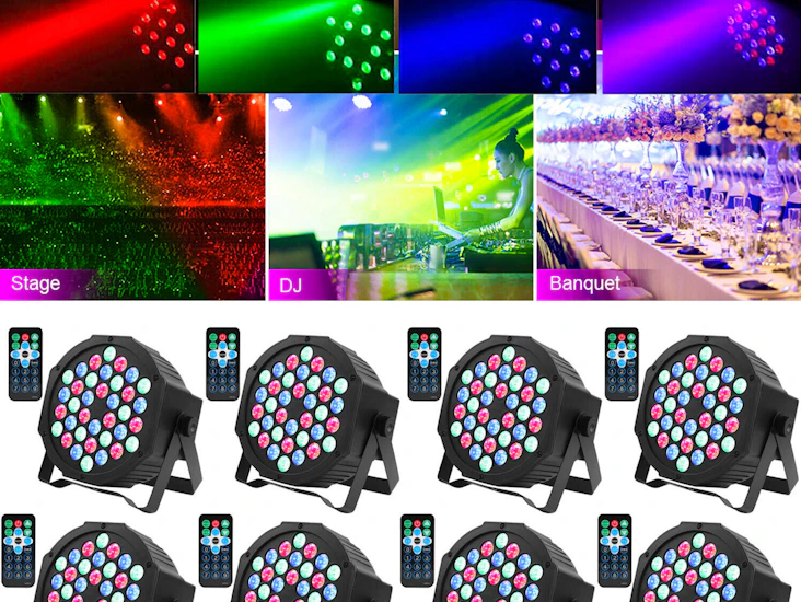 8 x stage light / par light / disco light