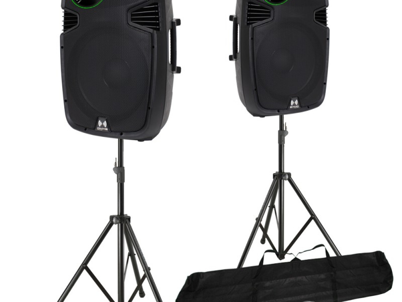 2 x alto ts115 800w active speakers 