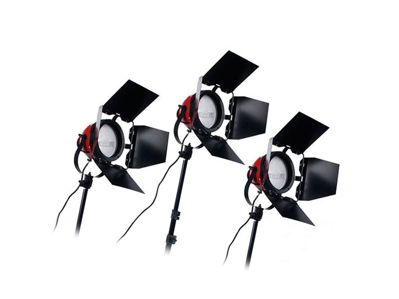800w red head light set of 3