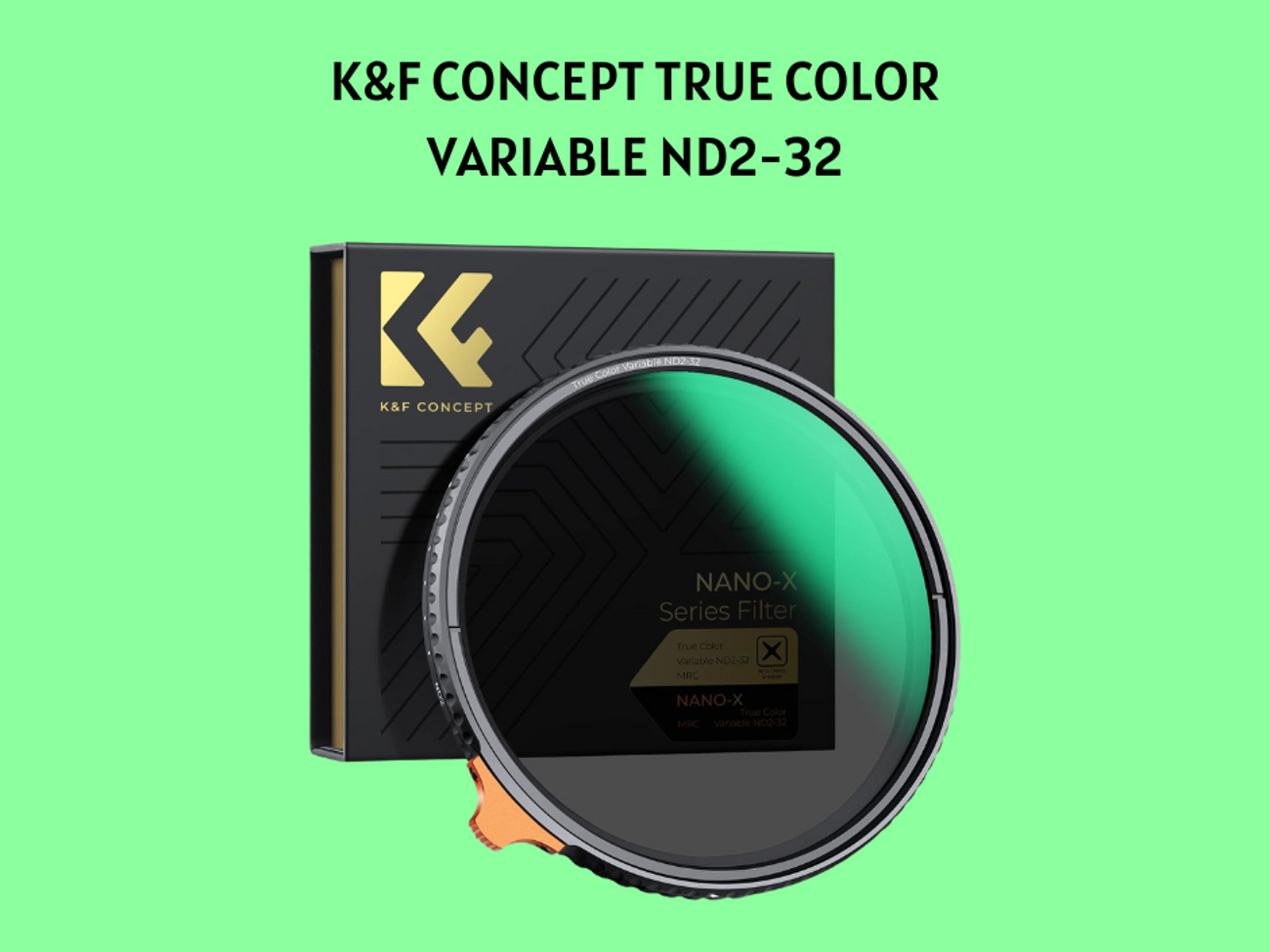 82mm k&f true color variable nd2-32 filter (vnd)