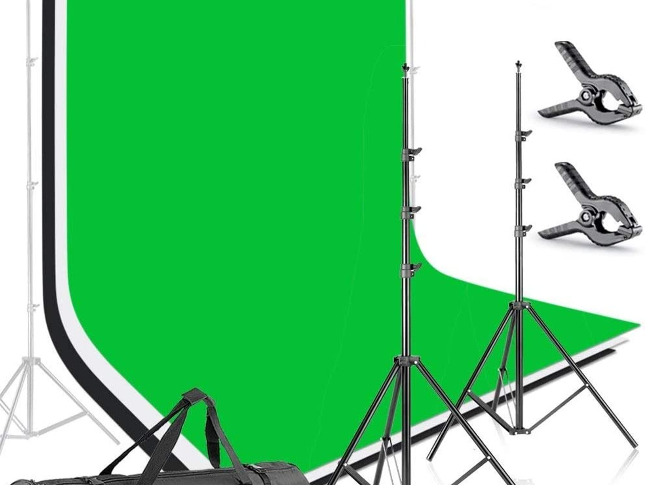 8.5x10ft/2.6x3m background stand and muslin backdrop