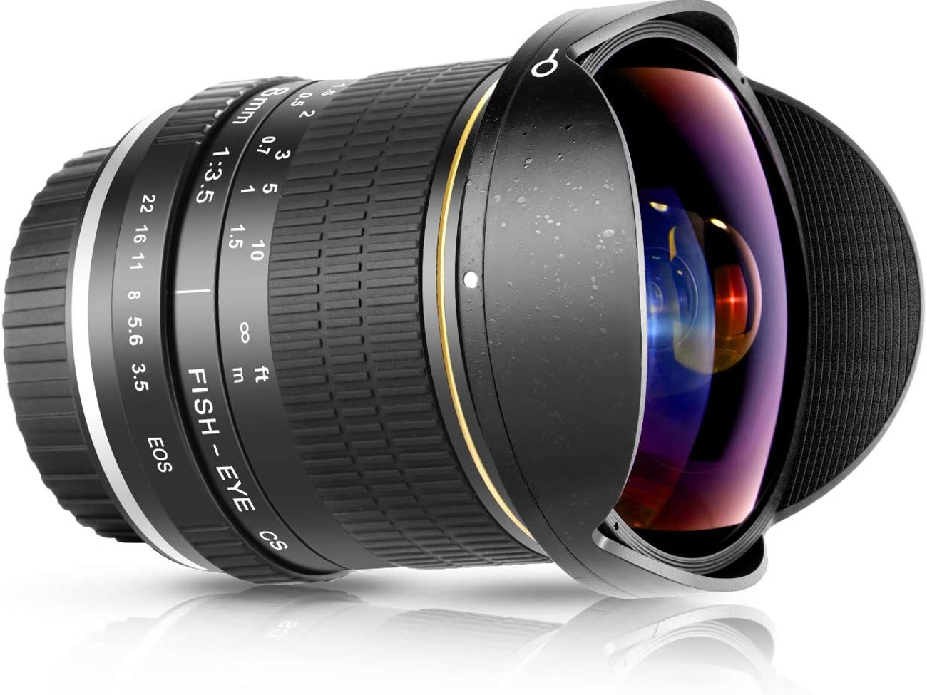 8mm fish eye lens f/3.5-f22 - ef mount