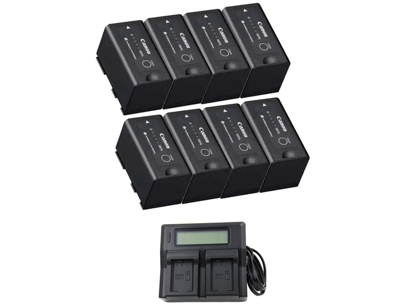 8x canon bp-955 battery bundle