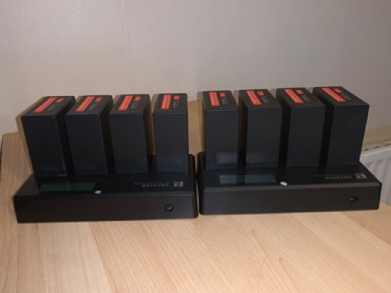 8x super np-f970 10000mah batteries for monitor and light