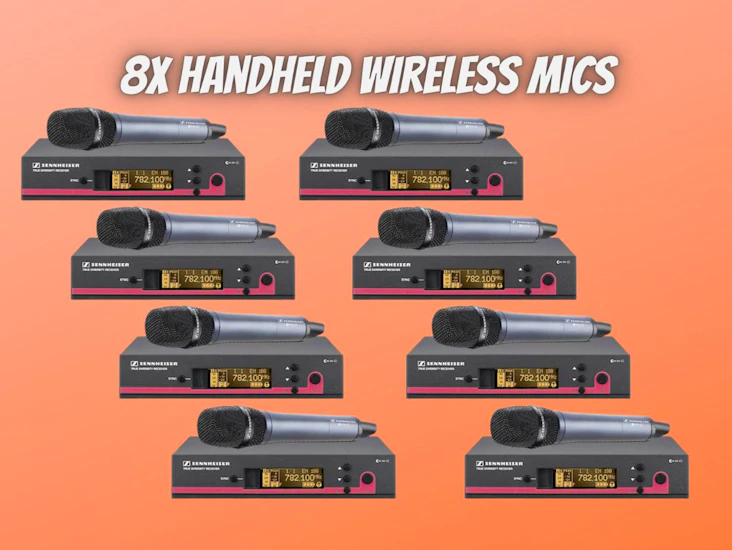 8x handheld wireless microphone & receiver - sennheiser g3