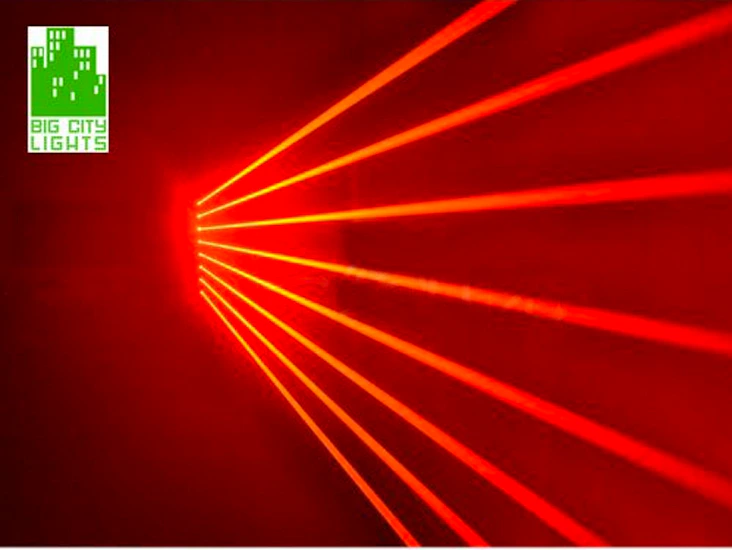 9 point fat beam laser lights curtain available in red