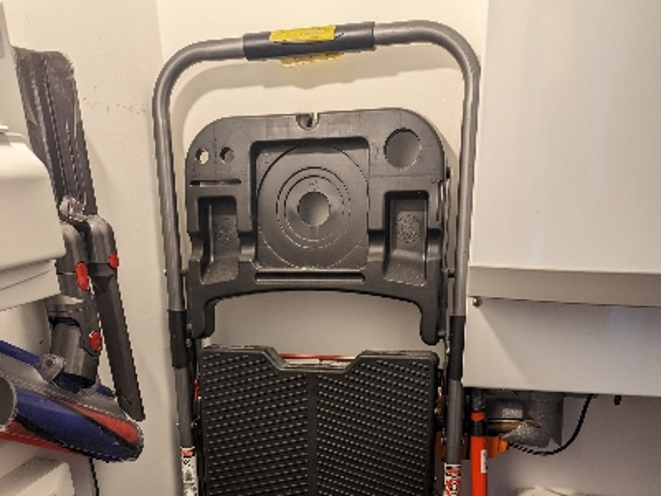 Abru 3 step steel ladder and tool tray 2.48m max