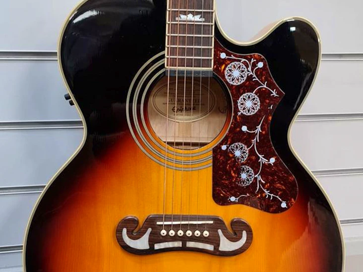 Epiphone ej-200ce/vs sunburst electro acoustic guitar