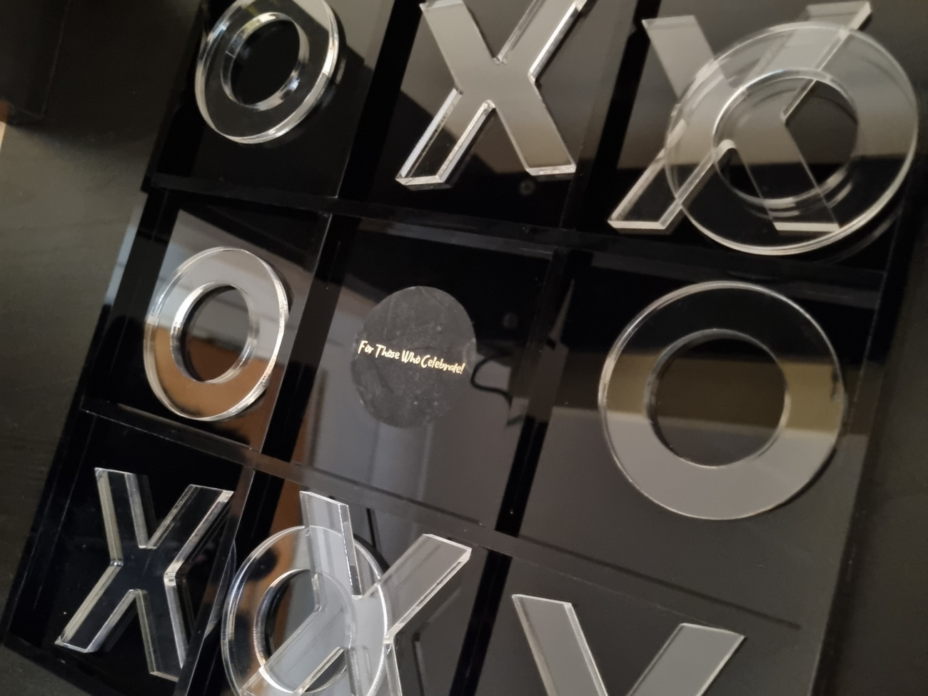 Acrylic tic tac toe game