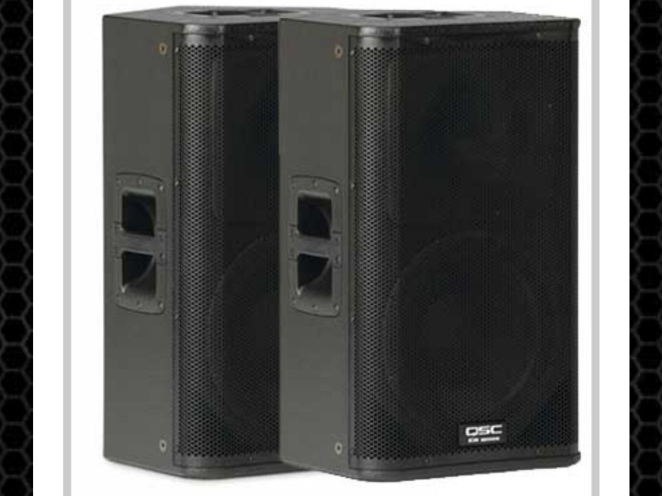  active speakers 500/600wats rms  