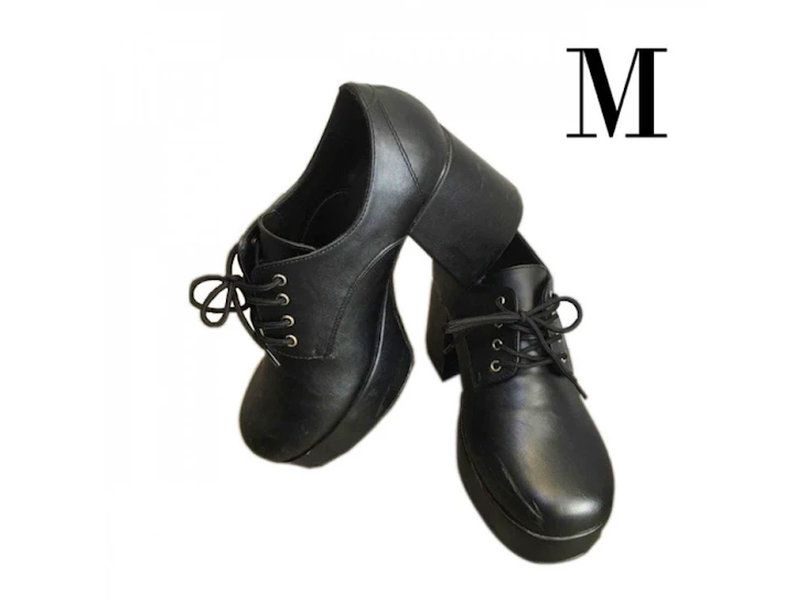 Add on with a shirt/pants: z47f - black platform shoes rental - medium 10-11