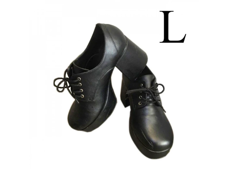 Add on with a shirt/pants: z82 - black platform shoes rental - large 11-12