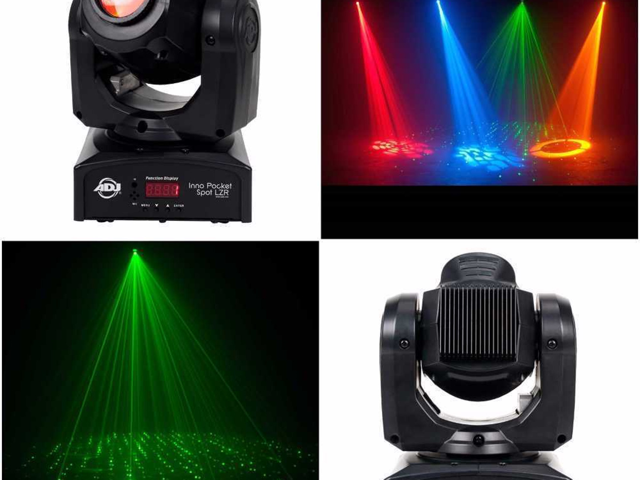 Adj inno pocket spot lzr dj lights (pair)