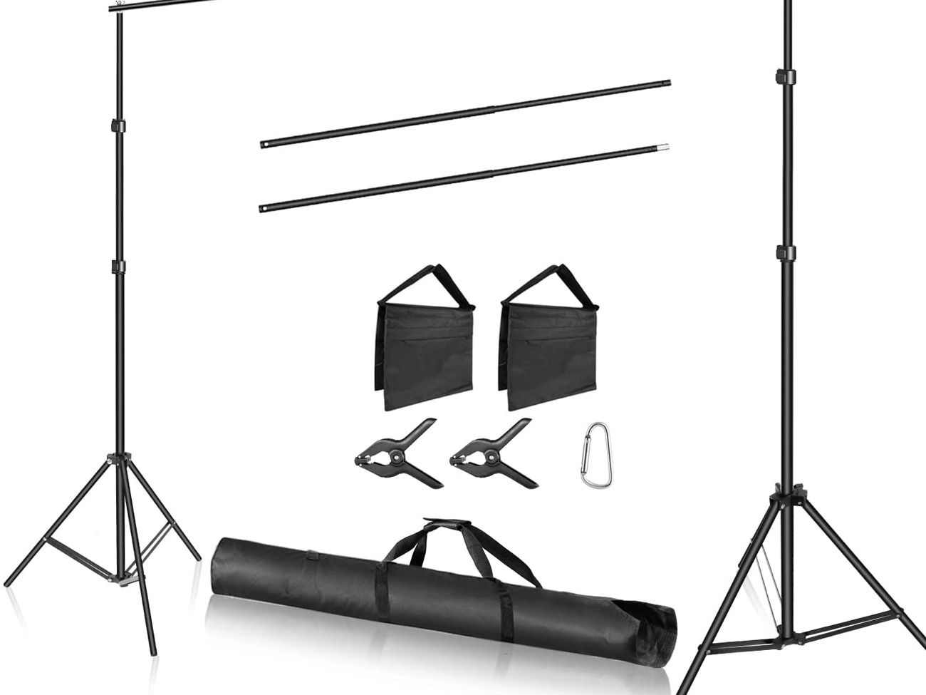 Adjustable studio background support photo backdrop stand