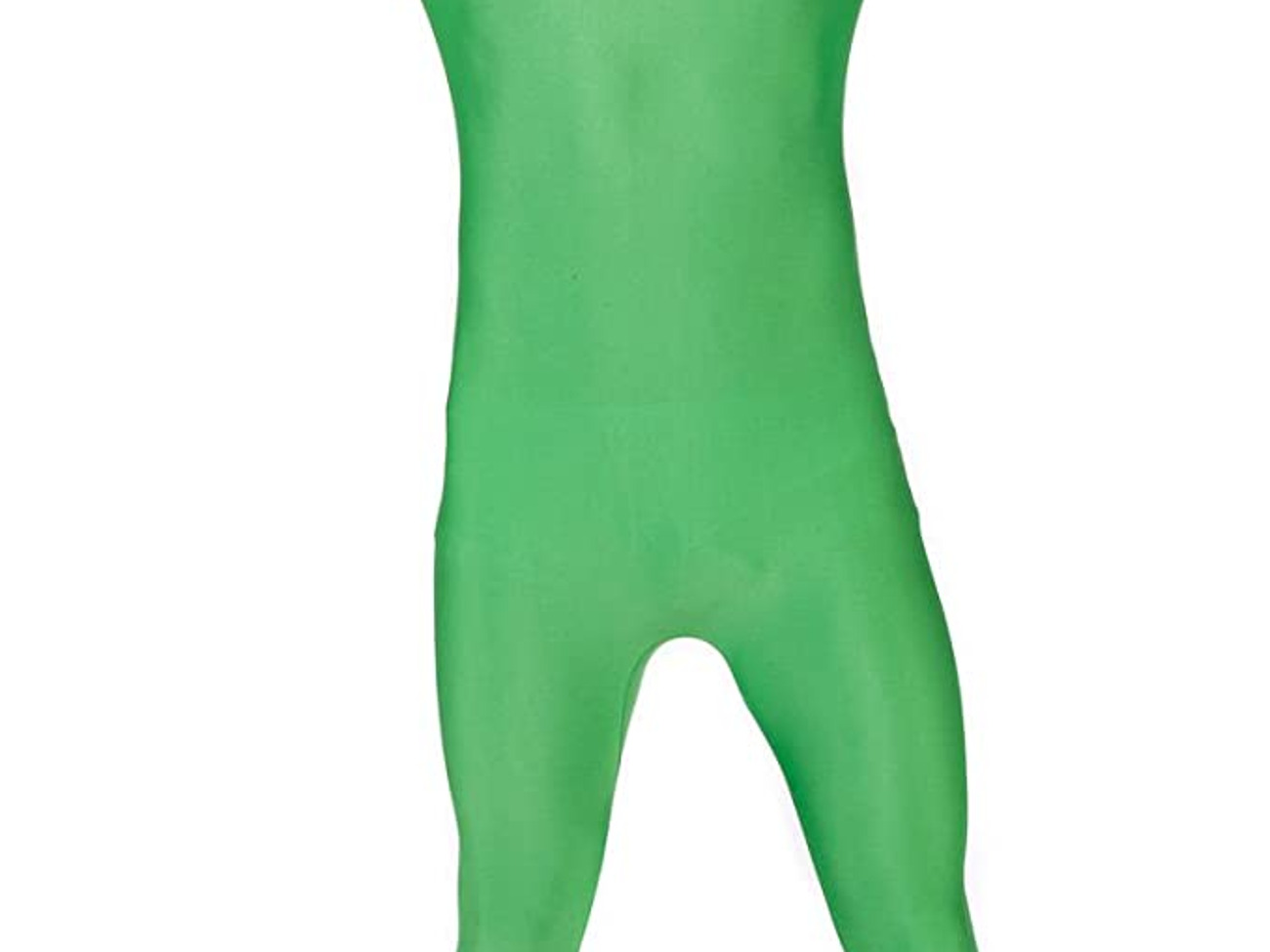 Adult green skin fancy dress costume - large