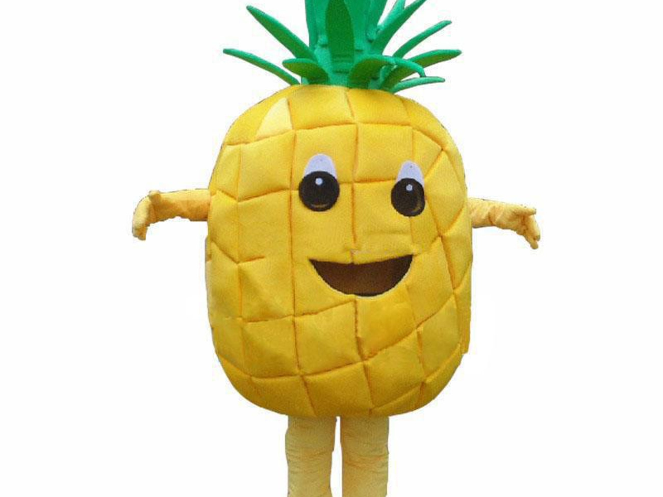Adult pineapple mascot fancy dress costume