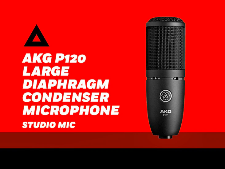 Akg p120 large diaphragm condenser microphone