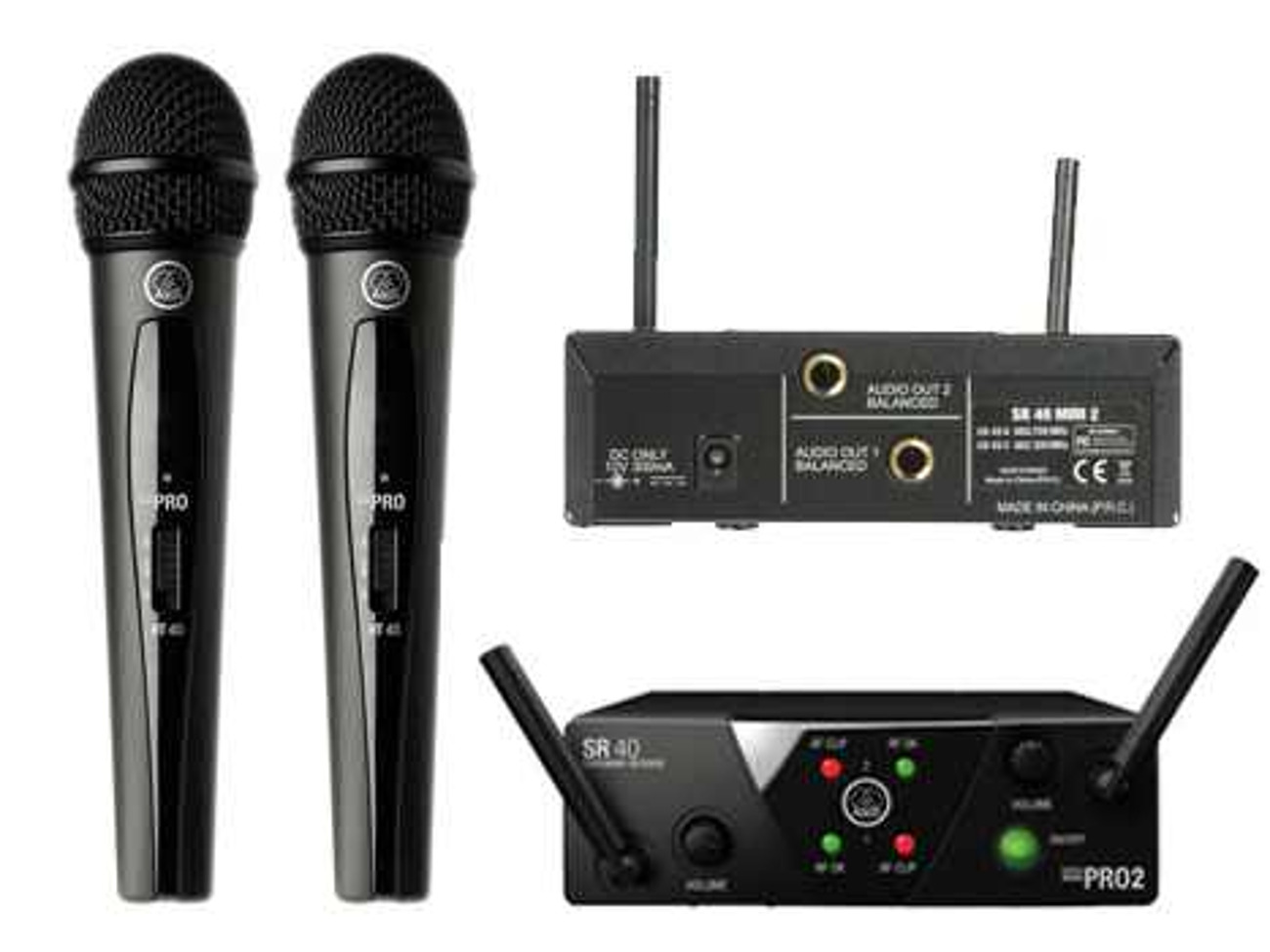 Akg wms 40 mini 2 dual vocal set wireless system