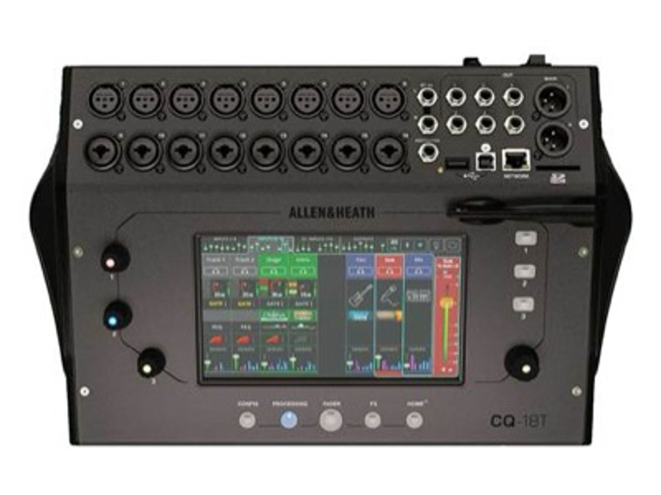 Allen & heath cq18t digital mixing console with touch screen