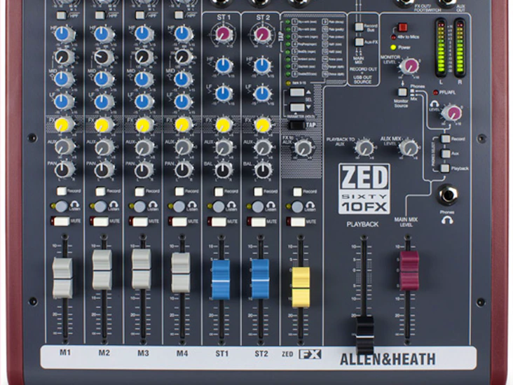 Allen & heath zed60-10fx mixing desk