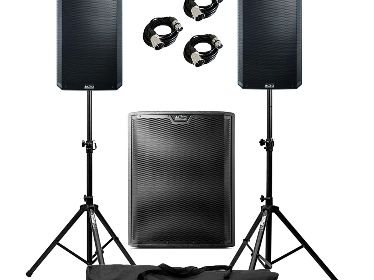 Alto ts3 pa sound system - 6000 watt (2 x tops, 1 x sub).