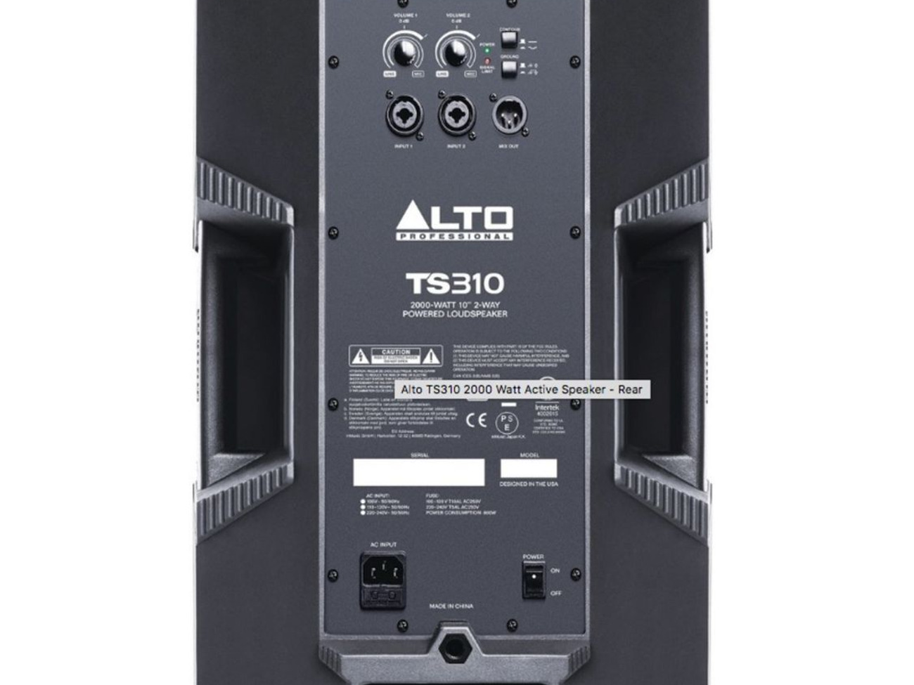 X2 alto ts310 10 2000w active pa speaker