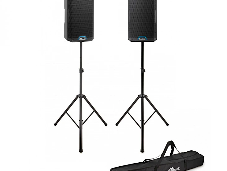 Alto ts412 2500w speakers and stand